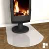 Kaminbodenplatten aus Glas - Weissglas - Węgier Glass