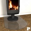 Kaminbodenplatten aus Glas - Grauglas - Węgier Glass